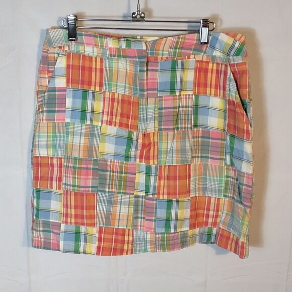 Marina Luna Patchwork Plaid Women's Mini Skirt - Picture 1 of 9